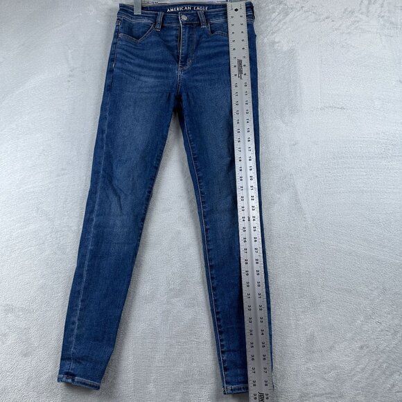 American Eagle Outfitters Skinny Jeans Womens Size 6R Next Level Stretch Blue - Picture 11 of 12